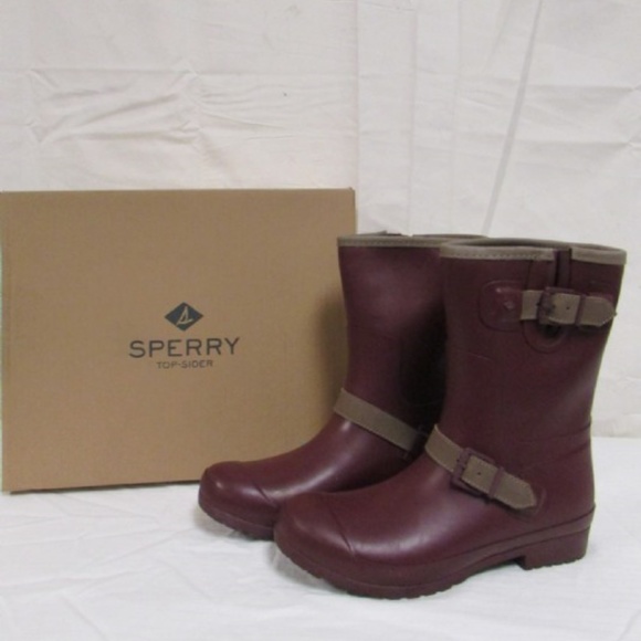 Sperry Shoes - NIB Sperry Maroon Rain Boots